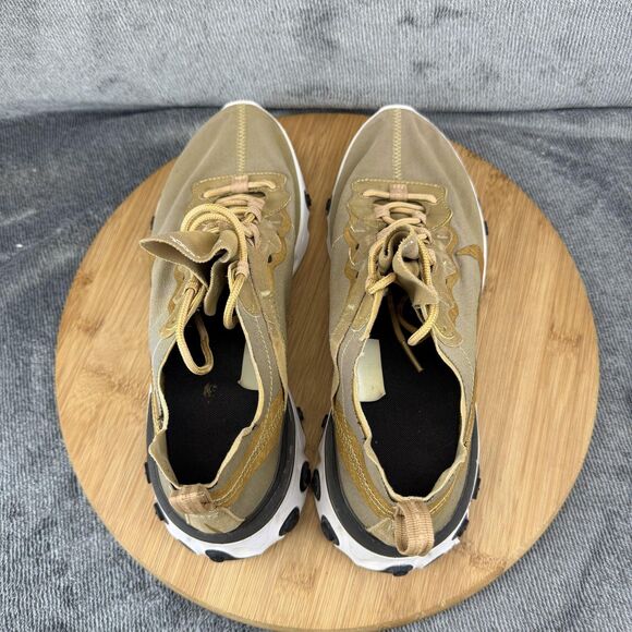Nike React Element 55 Shoes Mens Size 8.5 Beige Low Top Sneakers BQ6166-700 main image 3